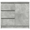 Senkki laatikolla betoninharmaa 71x35x65 cm tekninen puu