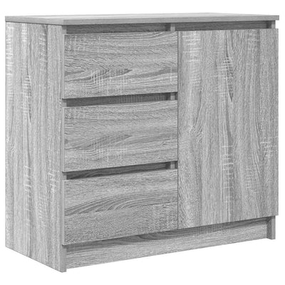 Senkki laatikolla harmaa sonoma 71x35x65 cm tekninen puu