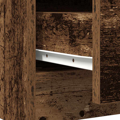 Vanha puu senkki laatikolla Bianka 71x35x65cm (puinen)