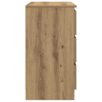 Senkki laatikolla artisaanitammi 71x35x65 cm tekninen puu