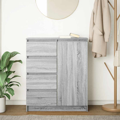 Senkki laatikoilla harmaa sonoma 71x35x84 cm tekninen puu