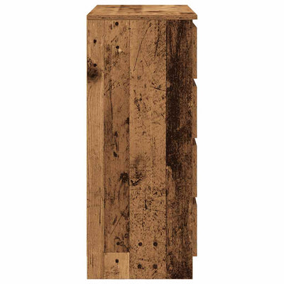 Senkki laatikoilla vanha puu 71x35x84 cm tekninen puu