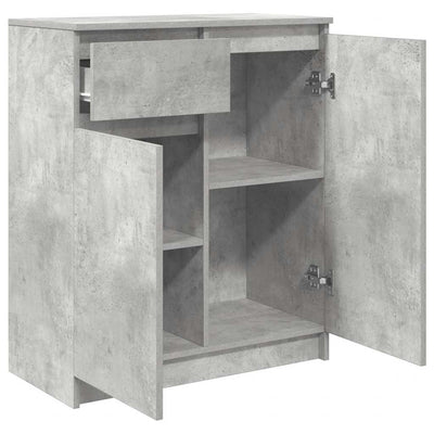 Senkki laatikolla betoninharmaa 71x35x84 cm tekninen puu