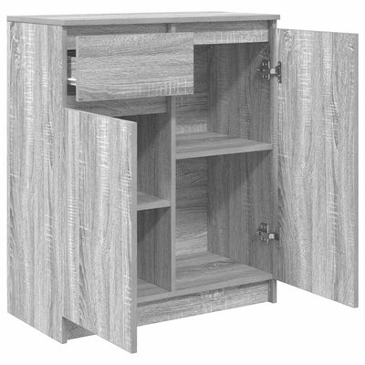 Senkki laatikolla harmaa sonoma 71x35x84 cm tekninen puu