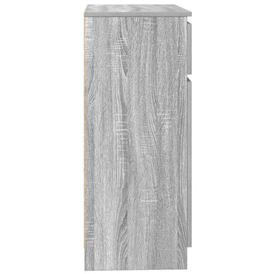Senkki laatikolla harmaa sonoma 71x35x84 cm tekninen puu