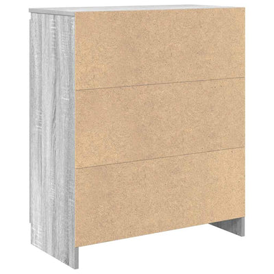 Senkki laatikolla harmaa sonoma 71x35x84 cm tekninen puu