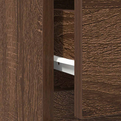 Ruskea senkki laatikolla Filomita 71x35x84cm (puinen)