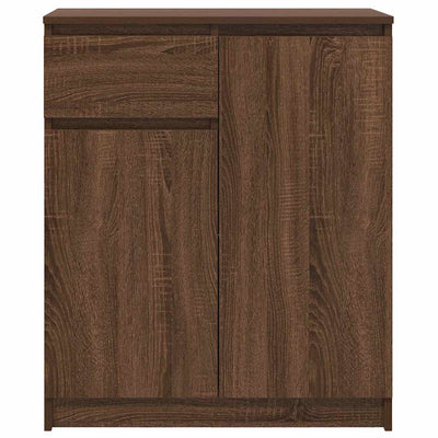 Senkki laatikolla ruskea tammi 71x35x84 cm tekninen puu