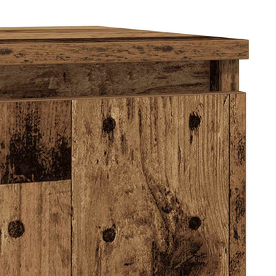 Senkki laatikolla vanha puu 71x35x84 cm tekninen puu