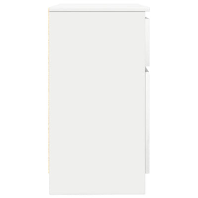 Senkki laatikolla valkoinen 71x35x65 cm tekninen puu