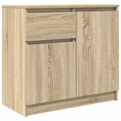 Senkki laatikolla Sonoma-tammi 71x35x65 cm tekninen puu