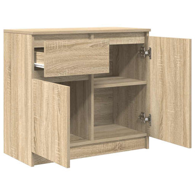 Senkki laatikolla Sonoma-tammi 71x35x65 cm tekninen puu