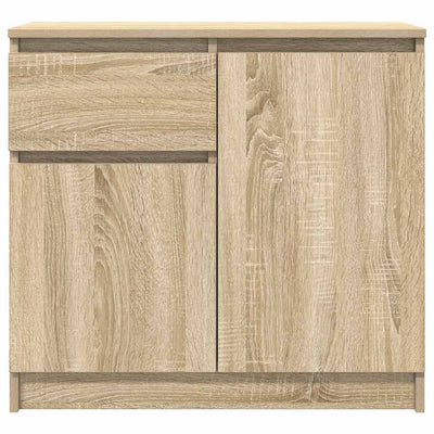 Senkki laatikolla Sonoma-tammi 71x35x65 cm tekninen puu
