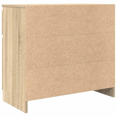 Senkki laatikolla Sonoma-tammi 71x35x65 cm tekninen puu