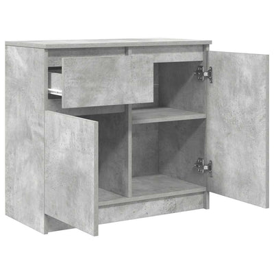 Senkki laatikolla betoninharmaa 71x35x65 cm tekninen puu