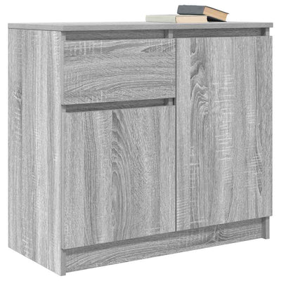 Senkki laatikolla harmaa sonoma 71x35x65 cm tekninen puu