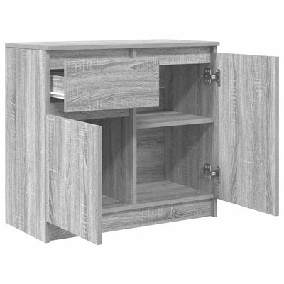 Senkki laatikolla harmaa sonoma 71x35x65 cm tekninen puu