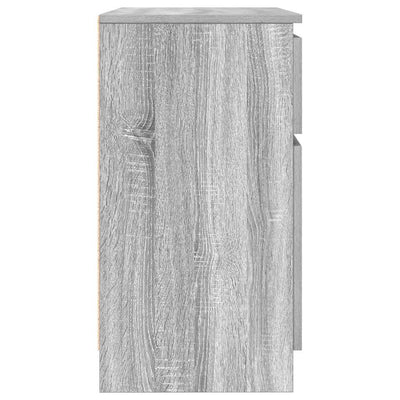 Senkki laatikolla harmaa sonoma 71x35x65 cm tekninen puu
