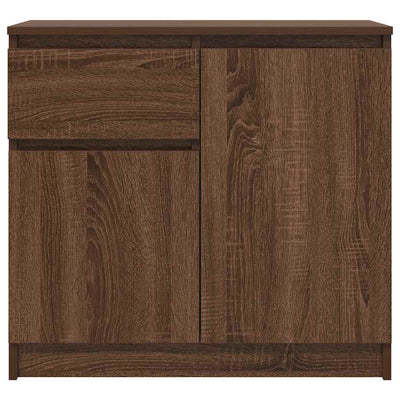 Senkki laatikolla ruskea tammi 71x35x65 cm tekninen puu