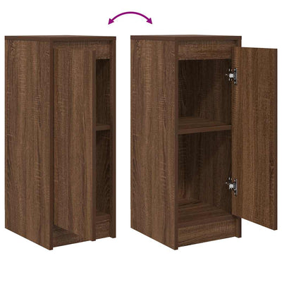 Senkki ruskea tammi 29,5x34x76 cm tekninen puu