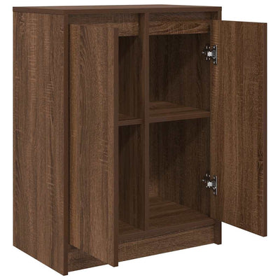 Senkki ruskea tammi 57x34x76 cm tekninen puu