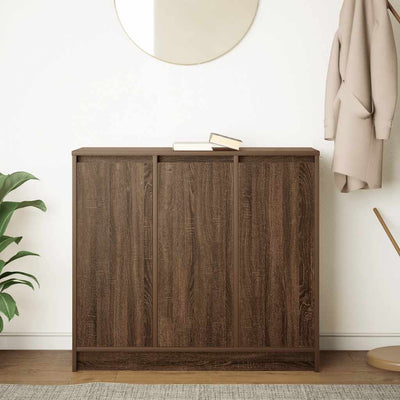 Senkki ruskea tammi 85x34x76 cm tekninen puu