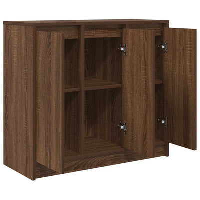 Senkki ruskea tammi 85x34x76 cm tekninen puu