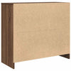 Senkki ruskea tammi 85x34x76 cm tekninen puu