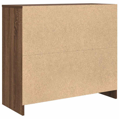 Senkki ruskea tammi 85x34x76 cm tekninen puu
