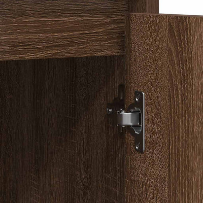 Senkki ruskea tammi 85x34x76 cm tekninen puu