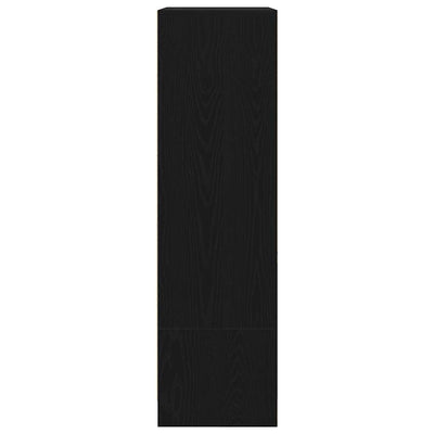 Kaappi laatikolla musta tammi 55,5x34x119,5 cm tekninen puu