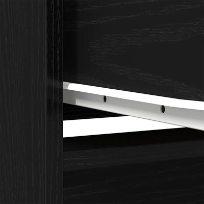 Musta tammi kaappi laatikolla Haim 55,5x34x119,5cm (puinen)