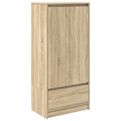 Kaappi laatikolla Sonoma-tammi 55,5x34x119,5 cm tekninen puu