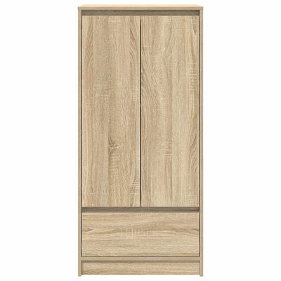 Kaappi laatikolla Sonoma-tammi 55,5x34x119,5 cm tekninen puu