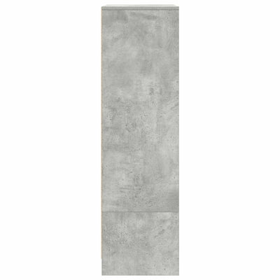Kaappi laatikolla betoninharmaa 55,5x34x119,5 cm tekninen puu