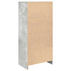 Kaappi laatikolla betoninharmaa 55,5x34x119,5 cm tekninen puu