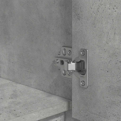 Betoninharmaa kaappi laatikolla Haim 55,5x34x119,5cm (puinen)