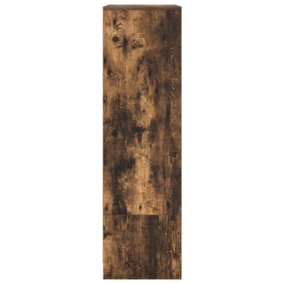Kaappi laatikolla savutammi 55,5x34x119,5 cm tekninen puu