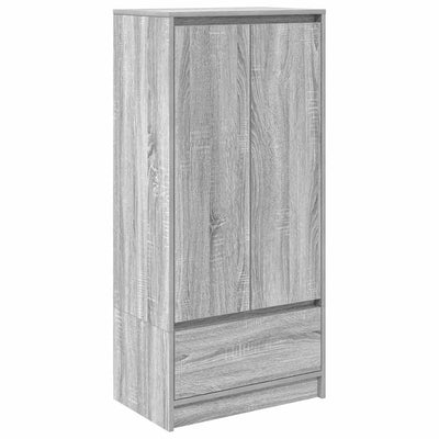 Kaappi laatikolla harmaa Sonoma 55,5x34x119,5 cm tekninen puu