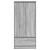 Kaappi laatikolla harmaa Sonoma 55,5x34x119,5 cm tekninen puu