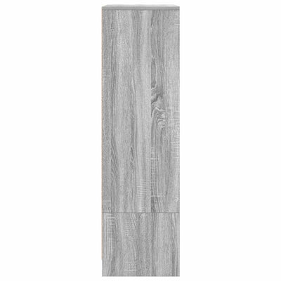 Kaappi laatikolla harmaa Sonoma 55,5x34x119,5 cm tekninen puu