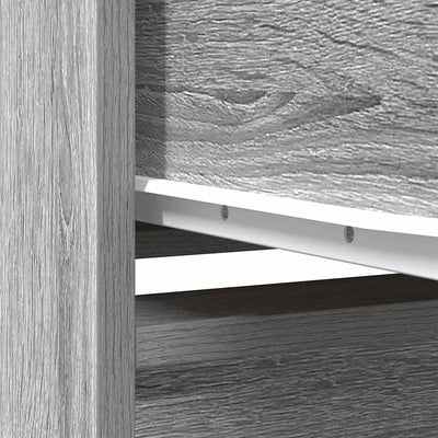 Harmaa kaappi laatikolla Haim 55,5x34x119,5cm (puinen)