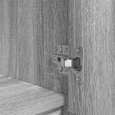 Harmaa kaappi laatikolla Haim 55,5x34x119,5cm (puinen)