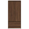 Kaappi laatikolla ruskea tammi 55,5x34x119,5 cm tekninen puu