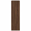 Kaappi laatikolla ruskea tammi 55,5x34x119,5 cm tekninen puu
