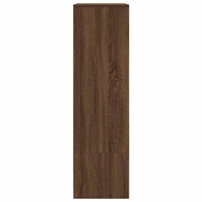 Kaappi laatikolla ruskea tammi 55,5x34x119,5 cm tekninen puu