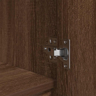 Ruskea kaappi laatikolla Haim 55,5x34x119,5cm (tammi puinen)