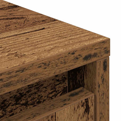 Kaappi laatikolla vanha puu 55,5x34x119,5 cm tekninen puu
