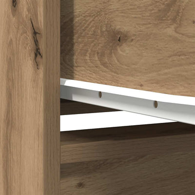 puu kaappi laatikolla käsityöläinen Haim 55,5x34x119,5cm