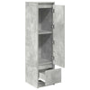 Kaappi betoninharmaa 29,5x34x119,5 cm tekninen puu
